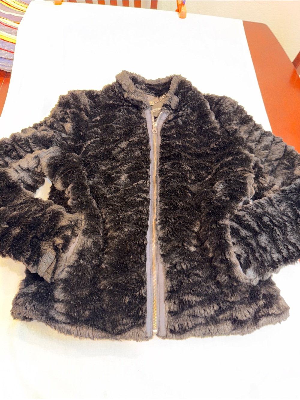 Bebe Faux Fur Jacket SZ Medium